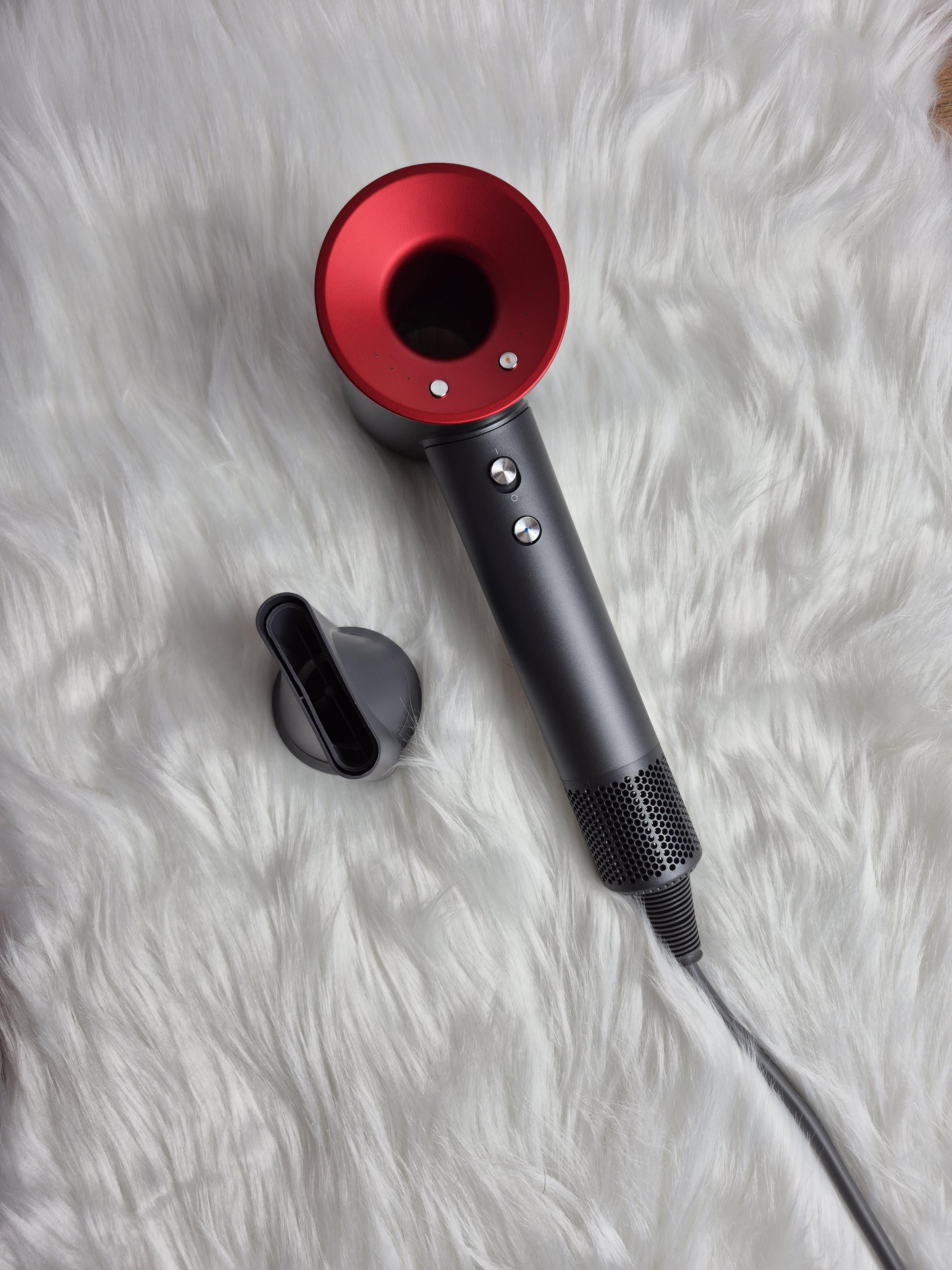 Фен для волосся Super Hair Dryer 1 насадка 1600 Вт Сірий з червоним (10015)