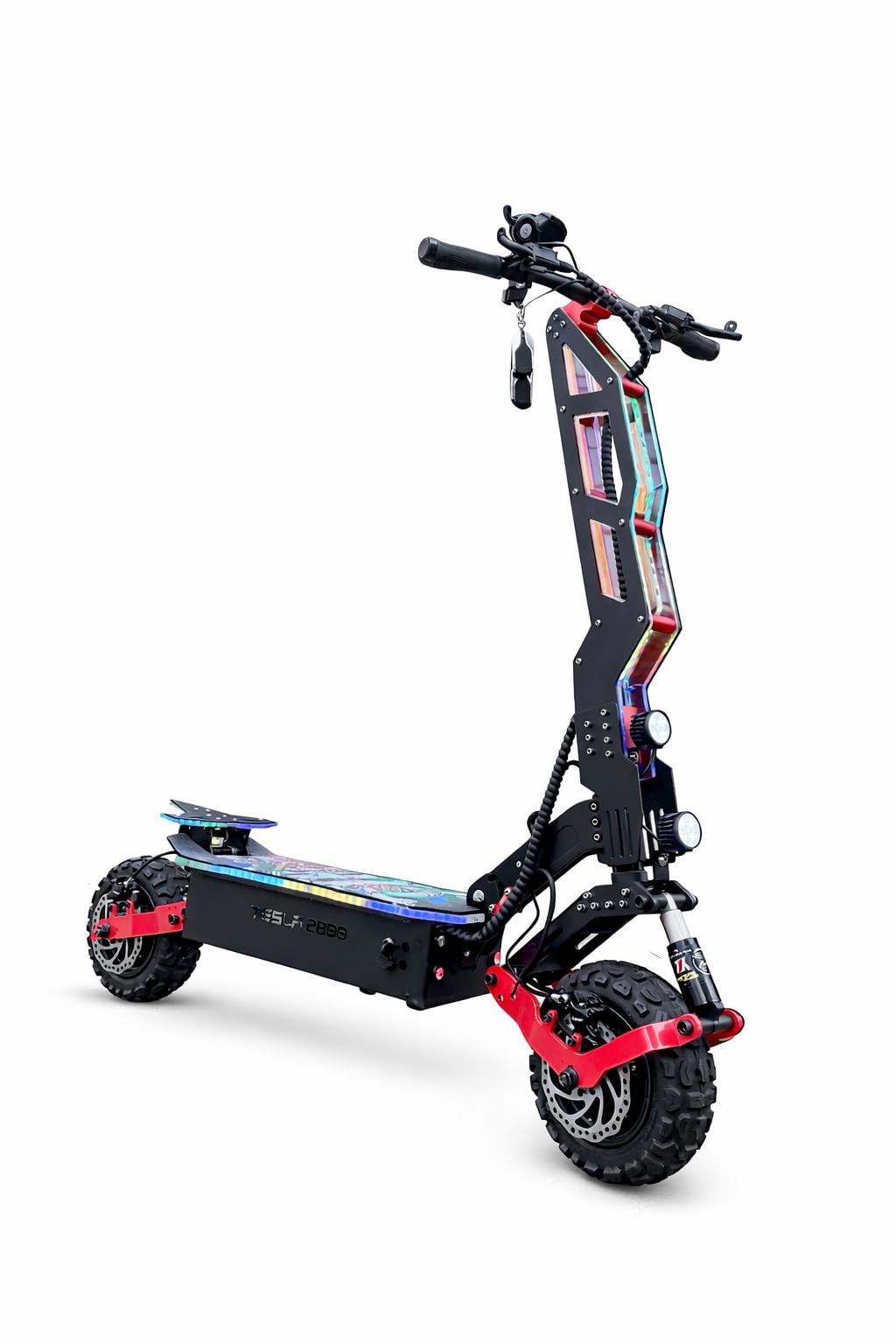 Электросамокат двухмоторный Tesla 2800 5000W 60V 30Ah