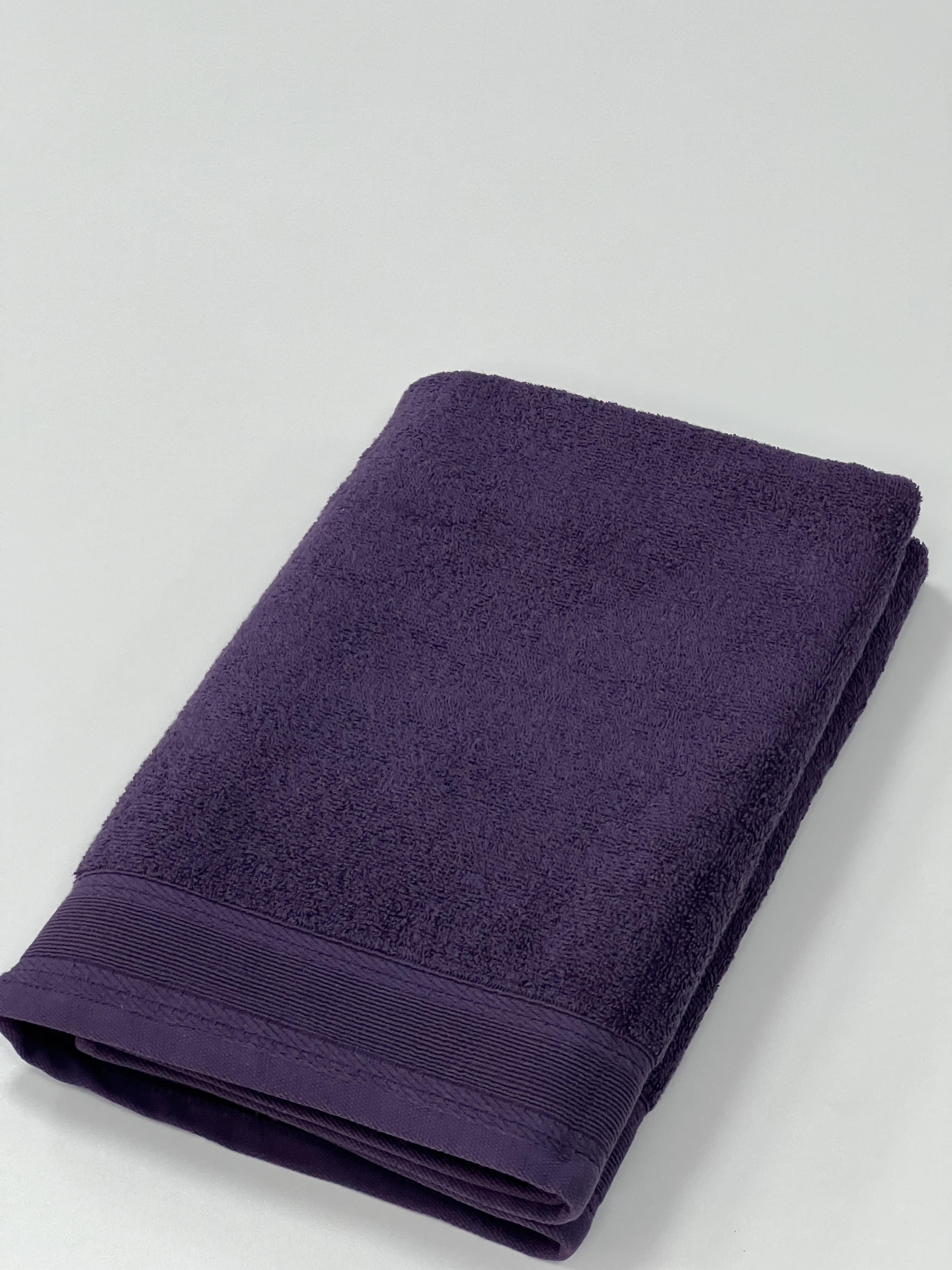 Полотенце махровое с бордюром 400г/м2 100х150 см Темно-фиолетовый (9900244) - фото 5 Полотенце махровое с бордюром 400г/м2 100х150 см Темно-фиолетовый (9900244) - фото 5
