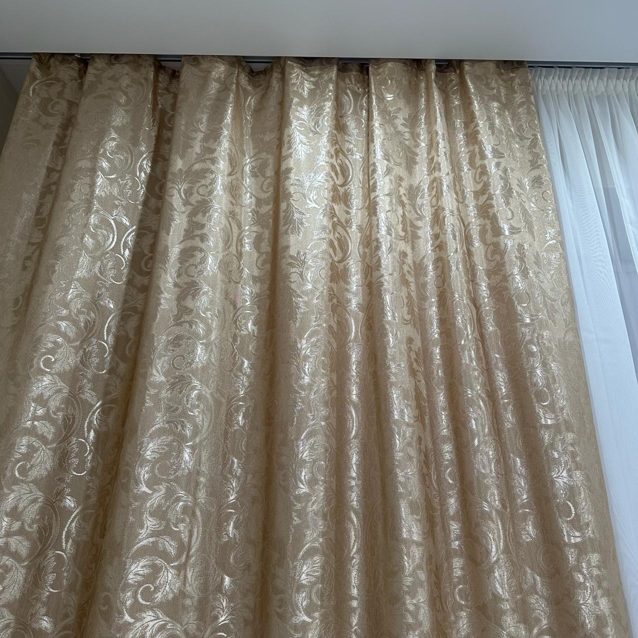 Штори Севілья жаккардові 1,5 х2, 7 м 2 шт. Бежевий (28740421) - фото 6 Штори Севілья жаккардові 1,5 х2, 7 м 2 шт. Бежевий (28740421) - фото 6