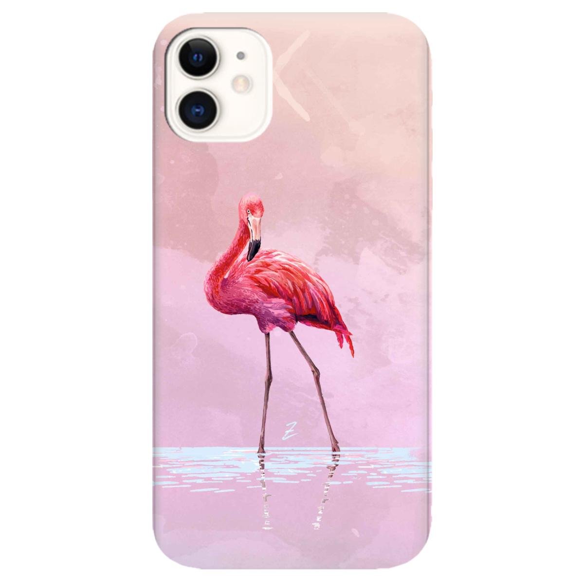 Силиконовый чехол Zorrov для Apple iPhone 11 Flamingo (12130050146071931)