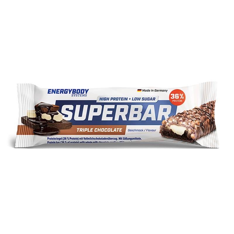 Протеиновый батончик Energy Body 36% SuperBar 50 г Тройной шоколад (20971-01)