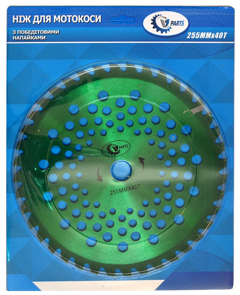 Нож триммера победит 255х25,4х1,3х40-Т Зеленый - фото 2