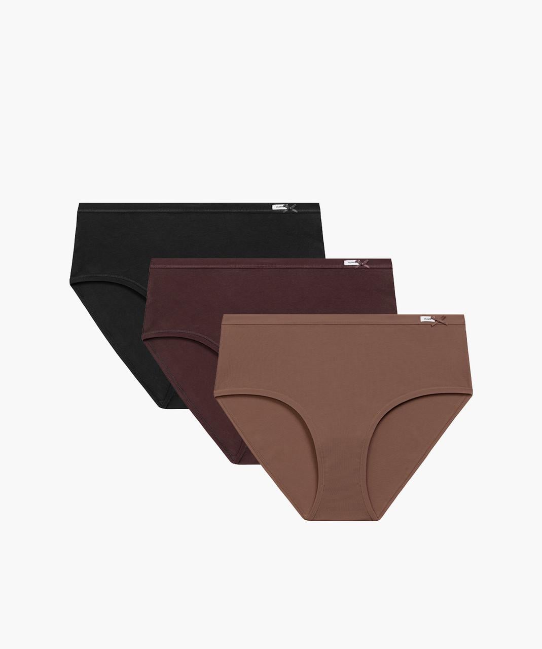Набор женских трусиков-слепов Atlantic 3CLP-016B хлопчатобумажных с высокой посадкой 3 шт. XL Капучино/Шоколадный/Черный (2914926989) Набор женских трусиков-слепов Atlantic 3CLP-016B хлопчатобумажных с высокой посадкой 3 шт. XL Капучино/Шоколадный/Черный (2914926989)
