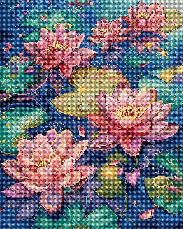 Набір для вишивання хрестиком L9910 Water lily