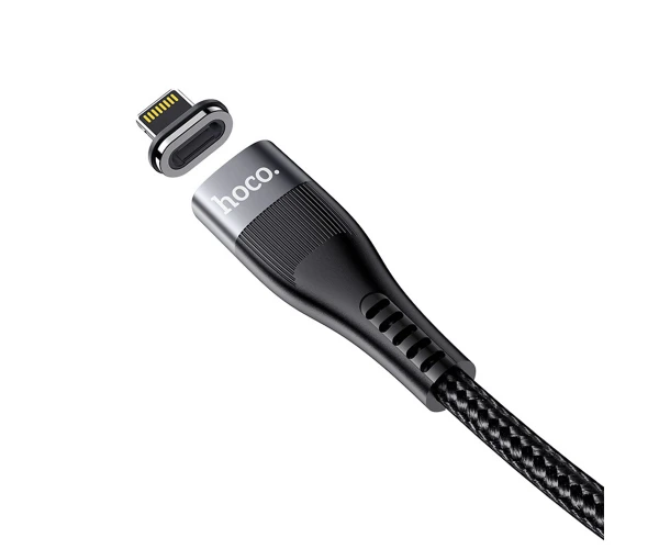 Кабель дата Hoco U99 Vortex Magnetic Cable Type-C-Lightning 3A PD20W 1,2 м Black - фото 2