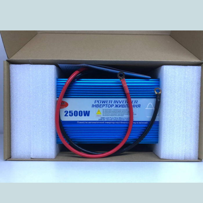 Автомобильный инвертор Power Inverter Wimpex WX-2510 в переменный ток чистая синусоида 2500W - фото 4 Автомобильный инвертор Power Inverter Wimpex WX-2510 в переменный ток чистая синусоида 2500W - фото 4