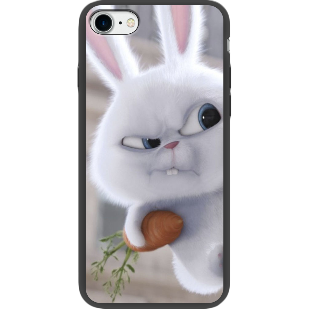 Чехол BoxFace Apple iPhone 7/8 SE  2020 Rabbit Snowball Черный силикон (26205-up1116-35387)