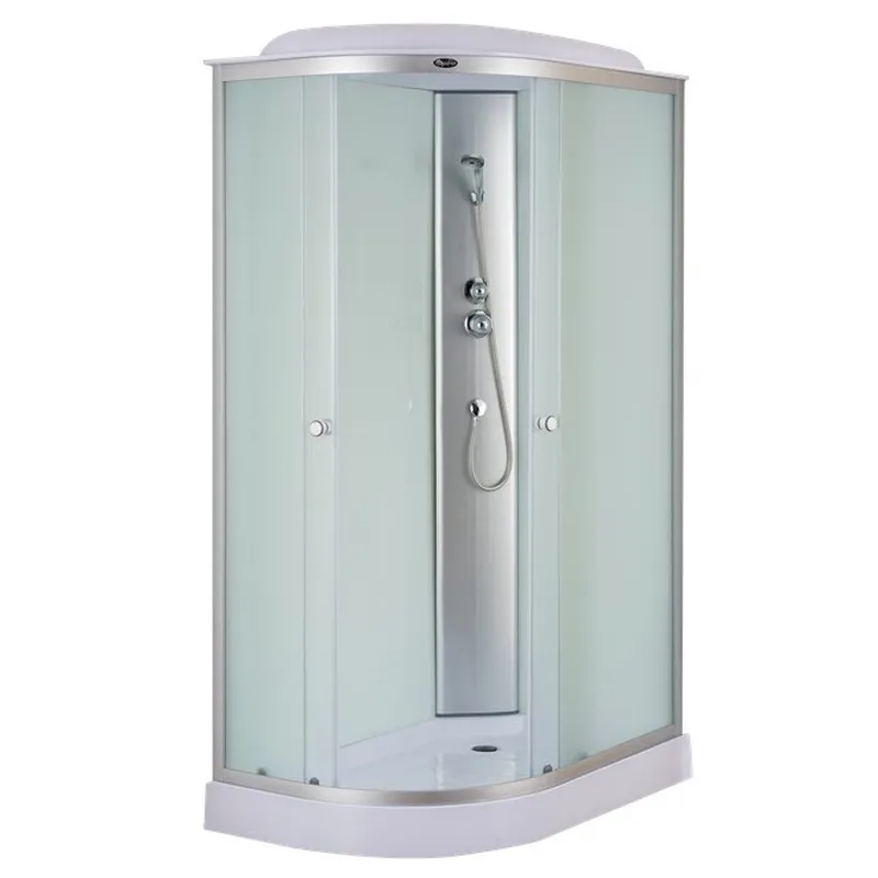 Бокс душевой без гидромассажа MIXXUS WAVE SB02-120x80x215-R-FB Satin с низким поддоном (MI6893)