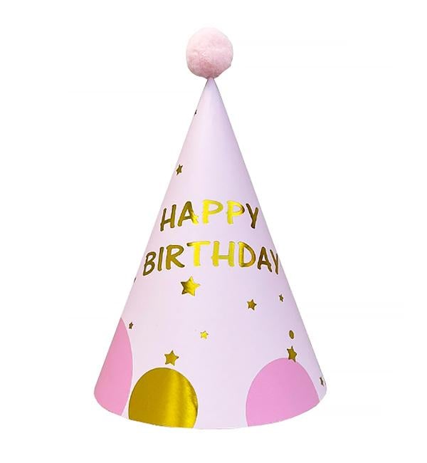 Колпачки бумажные Birthday 1 шт. Розовый (12344850) Колпачки бумажные Birthday 1 шт. Розовый (12344850)