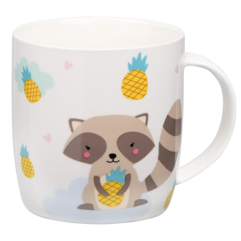 Чашка Ardesto Cute raccoon 350 мл фарфора (AR3415)