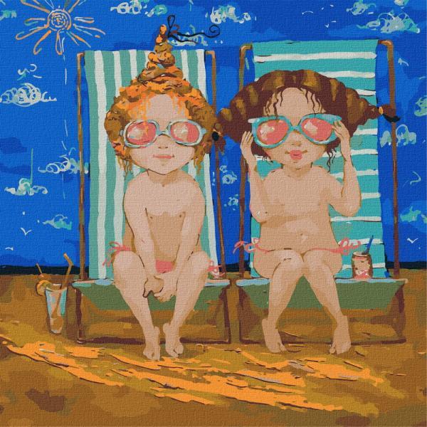 Картина по номерам Идейка Розовые очки 40х40 см в термопакете (KHO2386)