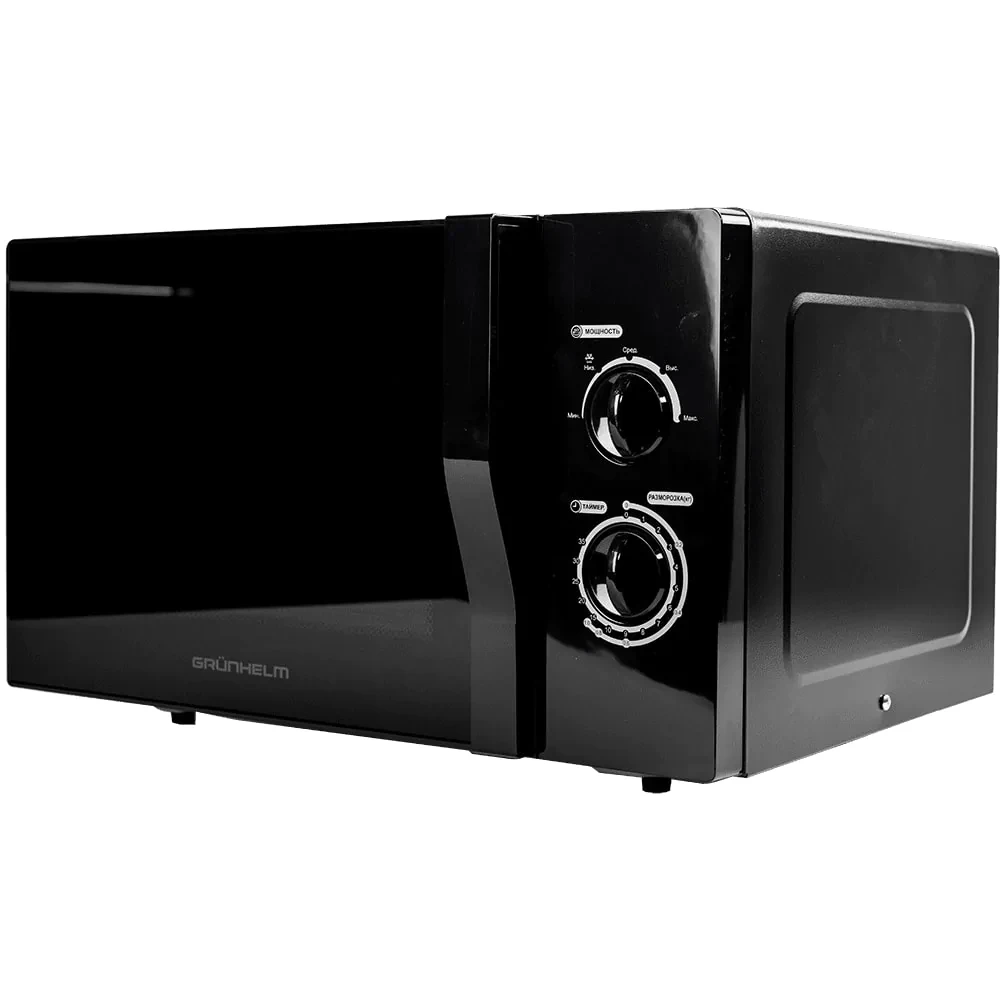 Мікрохвильова піч Grunhelm 23MX723-B 5 режимів потужності 800 Вт Чорний (75951736)