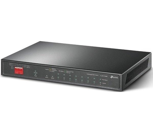 Коммутатор неуправляемый TP-Link TL-SG1210MP 9 Gigabit Ethernet Черный (565280)