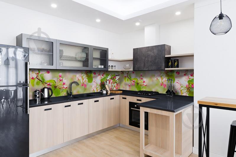 Скинали на кухню Zatarga «Розовые Цветы вишни» 600х3000 мм виниловая 3Д наклейка кухонный фартук самоклеящаяся Z180681/2 Скинали на кухню Zatarga «Розовые Цветы вишни» 600х3000 мм виниловая 3Д наклейка кухонный фартук самоклеящаяся Z180681/2