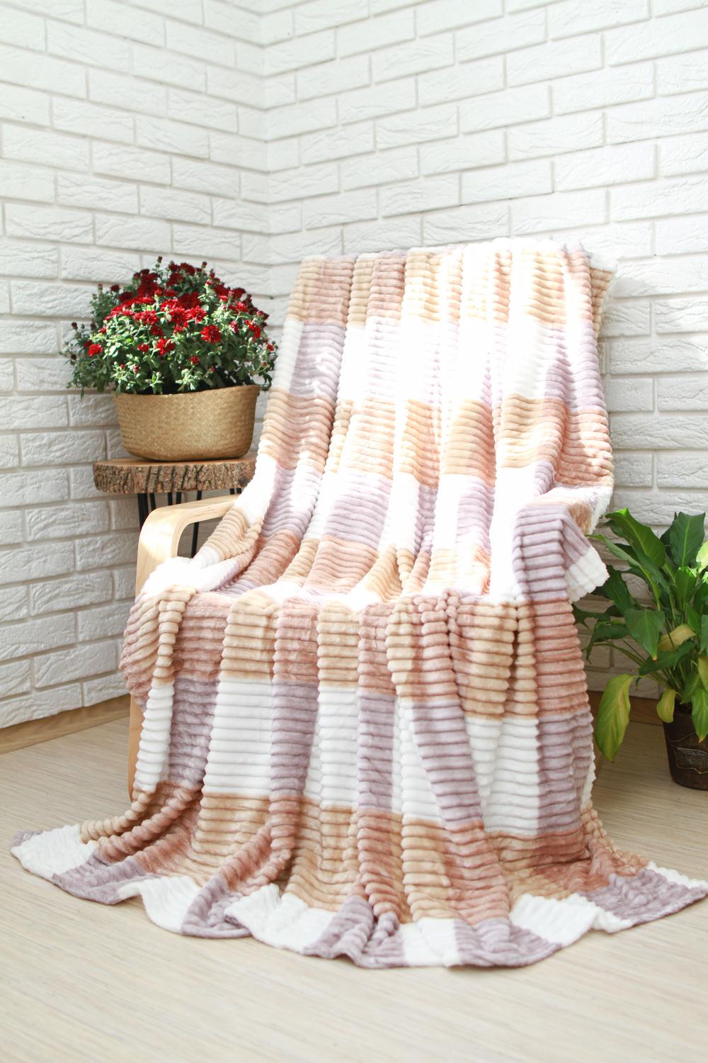 Плед Collection world Кольорова клітинка 160х200 см 100% поліестер 9984846 Бежевий (DR014100) - фото 1 Плед Collection world Кольорова клітинка 160х200 см 100% поліестер 9984846 Бежевий (DR014100) - фото 1