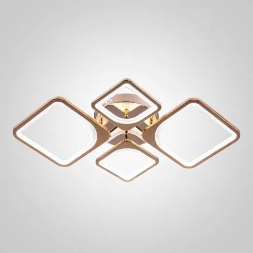 LED-люстра потолочная Valeso V-K39047-2+2 GD с пультом 120W (28687610)