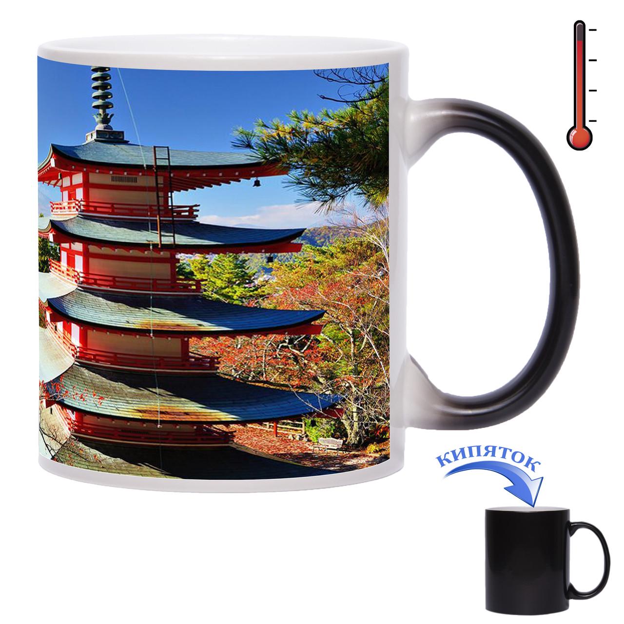 Чашка хамелеон Осінній Кіото 330 мл (new00140) - фото 2 Чашка хамелеон Осінній Кіото 330 мл (new00140) - фото 2