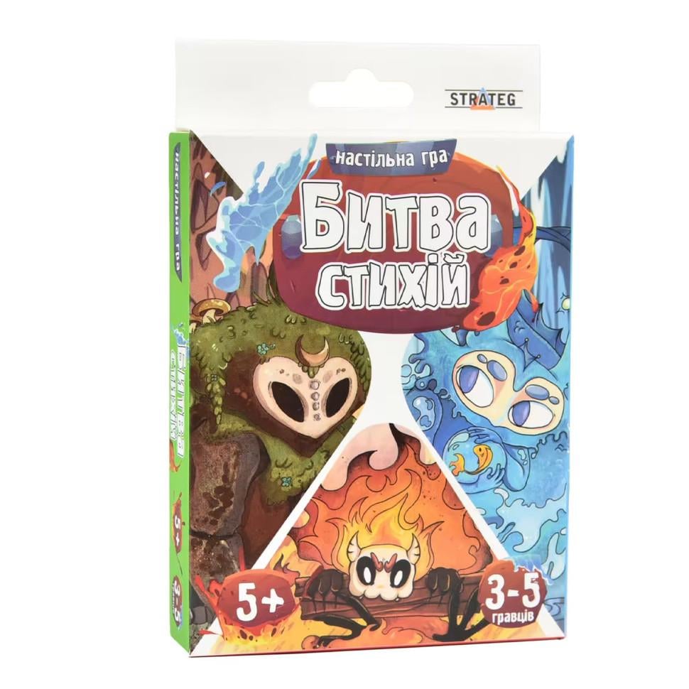 Настільна карткова гра Strateg Битва стихій 30475 (RLT41468)