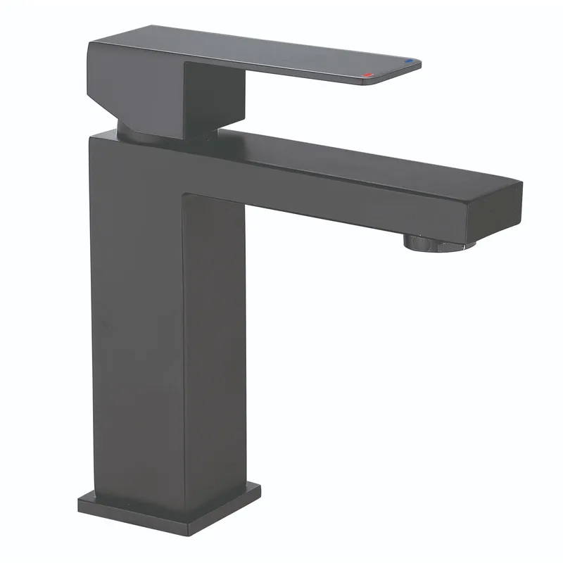 Змішувач для умивальника MIXXUS KUB-001-Heavy Graphite (MI6349)