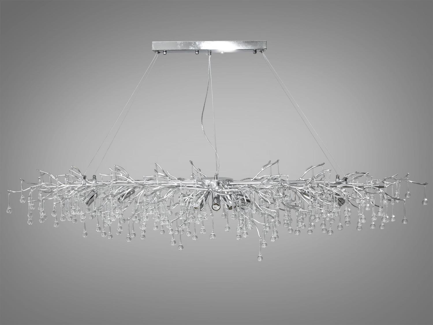 Люстра кришталева підвісна 40 Вт Хром (607-L1500CH) - фото 1 Люстра кришталева підвісна 40 Вт Хром (607-L1500CH) - фото 1