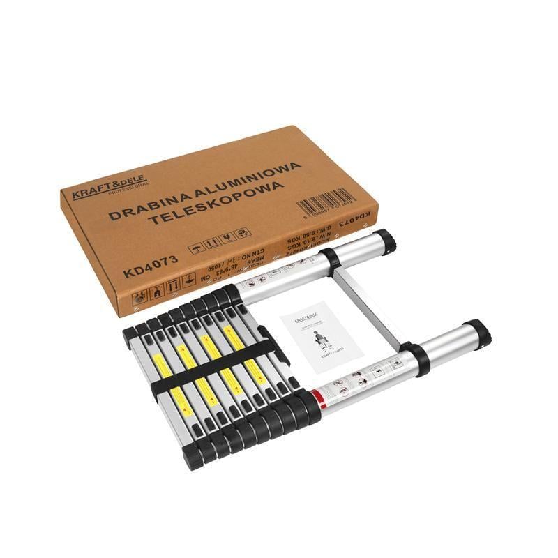 Стремянка алюминиевая Kraft&Dele KD4073 3,2 м до 150 кг 10-ступенчатая