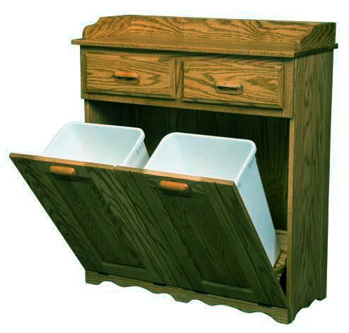 Тумба для мусорного ведра из дерева Арвах Мускат (ТМВ-001007)