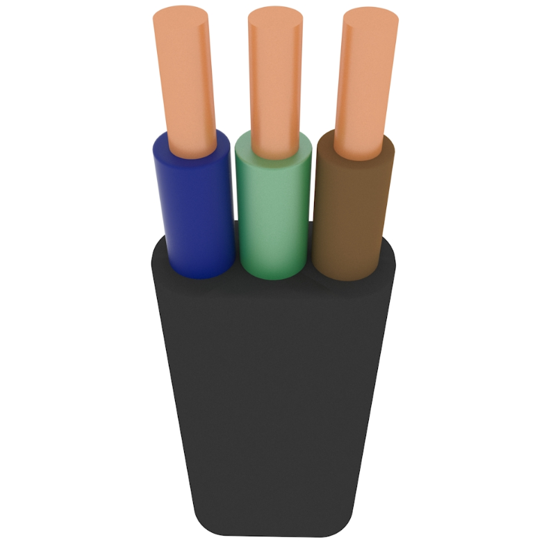 Кабель ВВГ-нг П ЗЗКМ 3х6 мм2