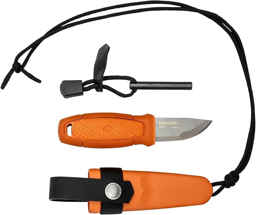Туристический нож Morakniv Eldris Fire Kit 59 мм с чехлом Orange (2208692128)