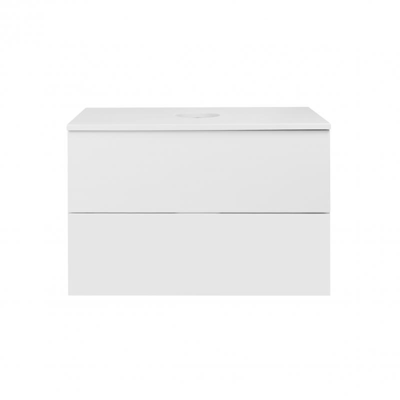 Тумба подвесная Q-tap Tern со столешницей White (QT1779TPL701W)