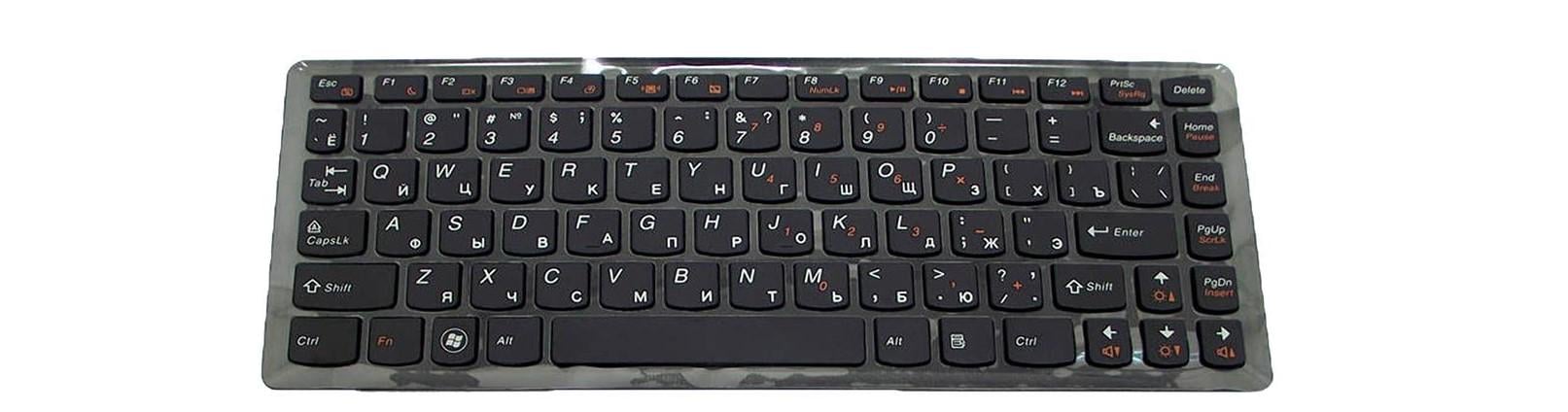 Клавиатура для ноутбука Lenovo IdeaPad U260 матовая (25-011445)