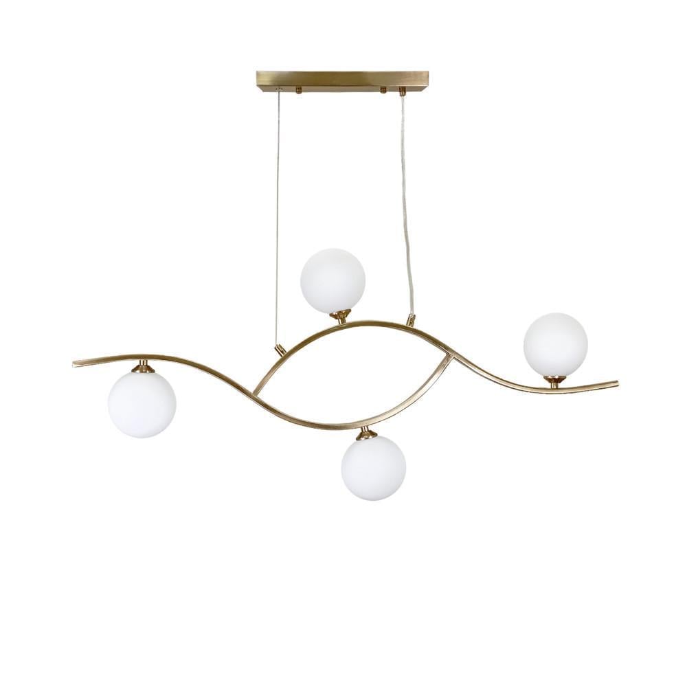 Люстра 9098078-4 BRZ+WH (2422747226)