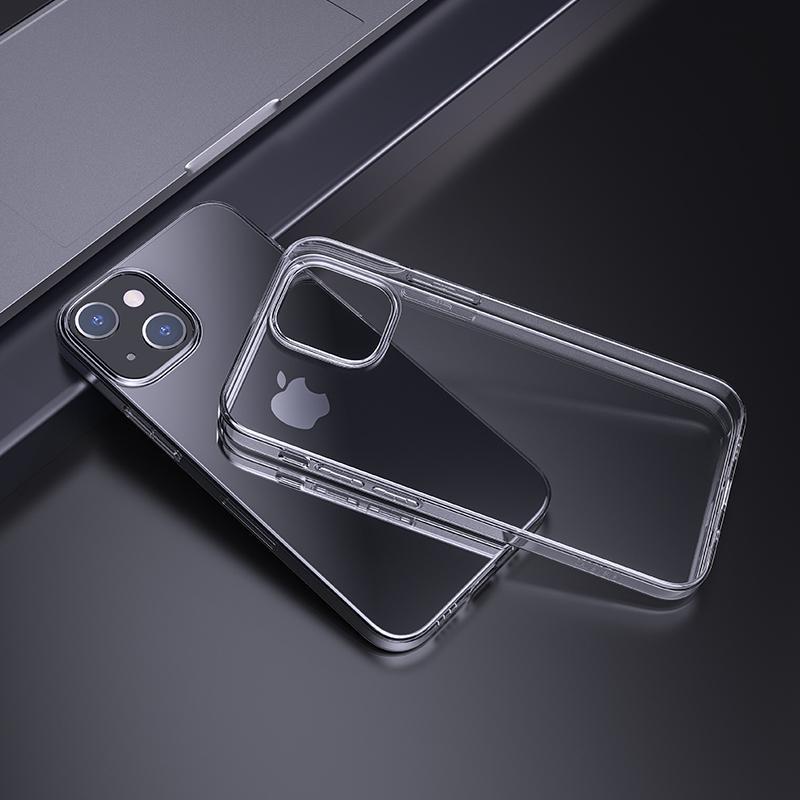 Накладка силиконовая Hoco Light series TPU iPhone 13 6,1 чехол на айфон прозрачный - фото 3