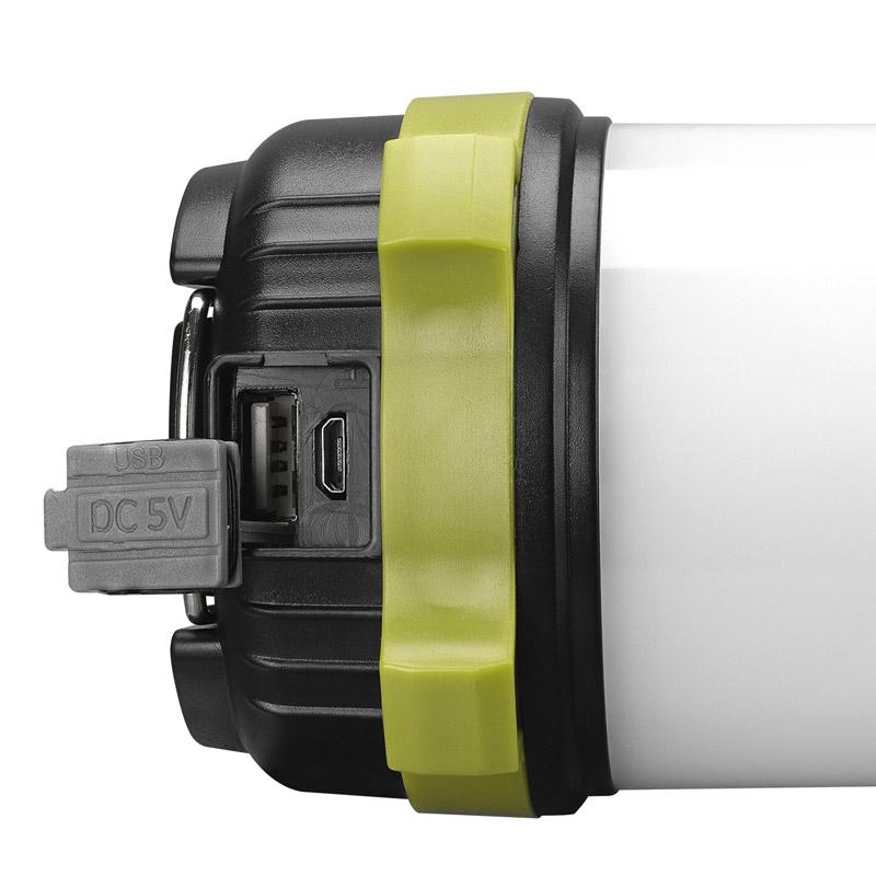 Фонарь кемпинговый аккумуляторный S-link SL-F261 5WLed+40 SMD+20 Red LED 3000mAh USB Powerbank (55416) - фото 4