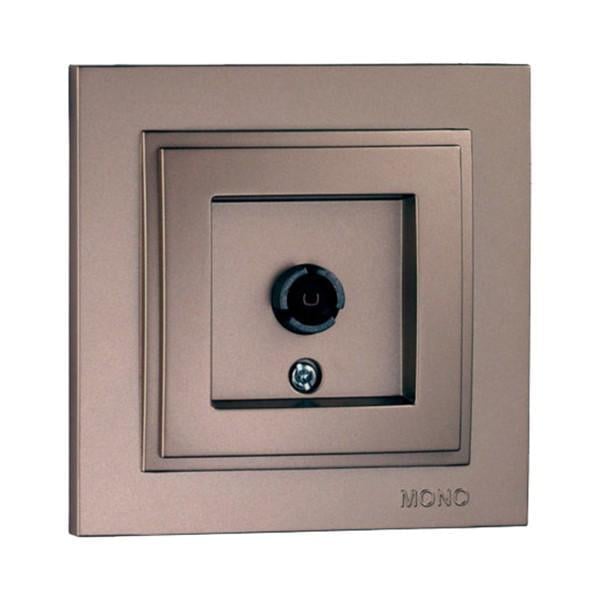 Розетка Mono Electric Despina телевизионная конечная Бронзовый (102-232305-138)