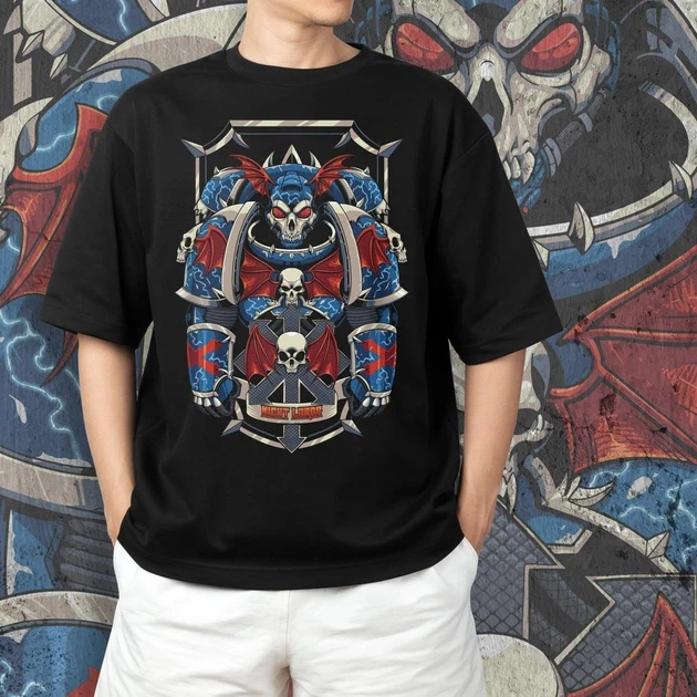 Футболка мужская с принтом WarHammer 40K Night Lords р. 48 (2896479281)