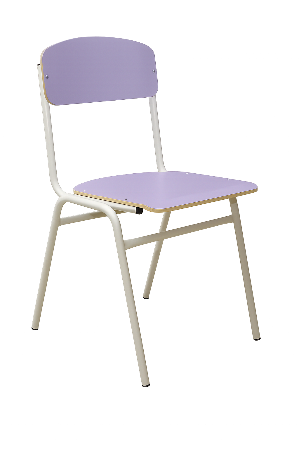 Стілець фанерний ISO з пластиковим покриттям HPL Ліловий (30665787)