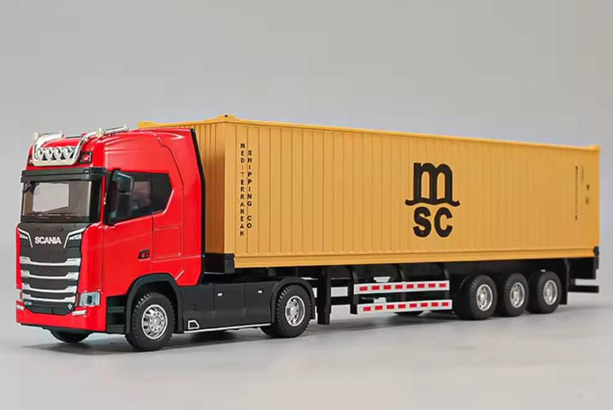 Машинка металлическая контейнеровоз SCANIA (29747375)