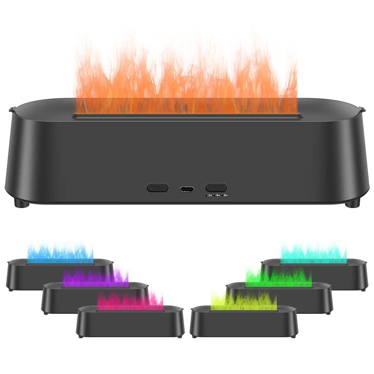 Зволожувач повітря Flame Diffuser Humidifier RGB з ефектом полум'я з резервуаром для ефірної олії (9133) - фото 2 Зволожувач повітря Flame Diffuser Humidifier RGB з ефектом полум'я з резервуаром для ефірної олії (9133) - фото 2