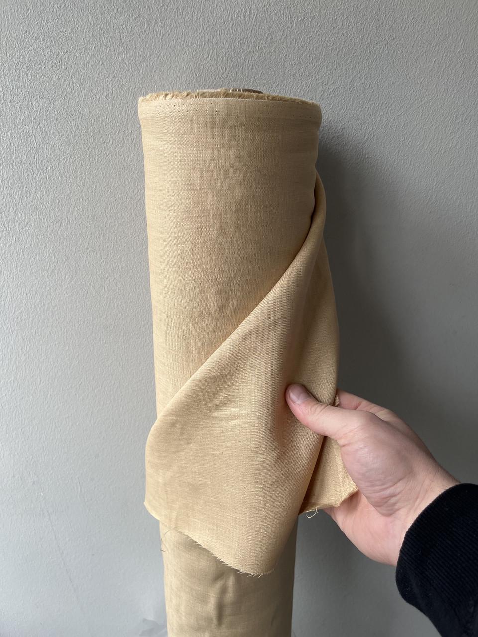 Ткань рубашечно-платьевая LINEN PLUS 100% лен 143 см 883 Нежно-желтый - фото 5 Ткань рубашечно-платьевая LINEN PLUS 100% лен 143 см 883 Нежно-желтый - фото 5