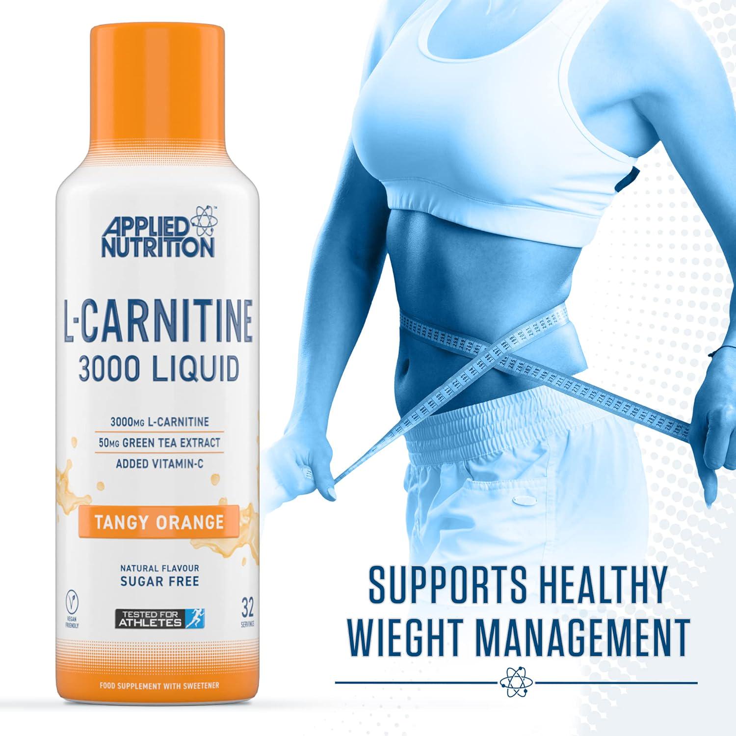 L-карнітин Applied Nutrition L-Carnitine Liquid 3000 480 мл Tangy Orange - фото 2