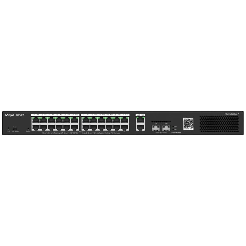 Комутатор 28 портів керований Ruijie Reyee RG-ES228GS-P POE (2863456260)