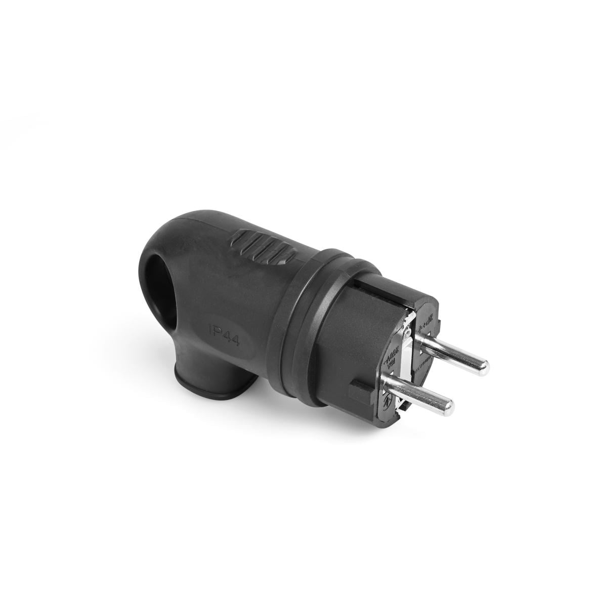 Вилка мережева TITANUM STANDARD ТF-PL216IP-B IP44 з/з 16А кутова з ручкою (27771)