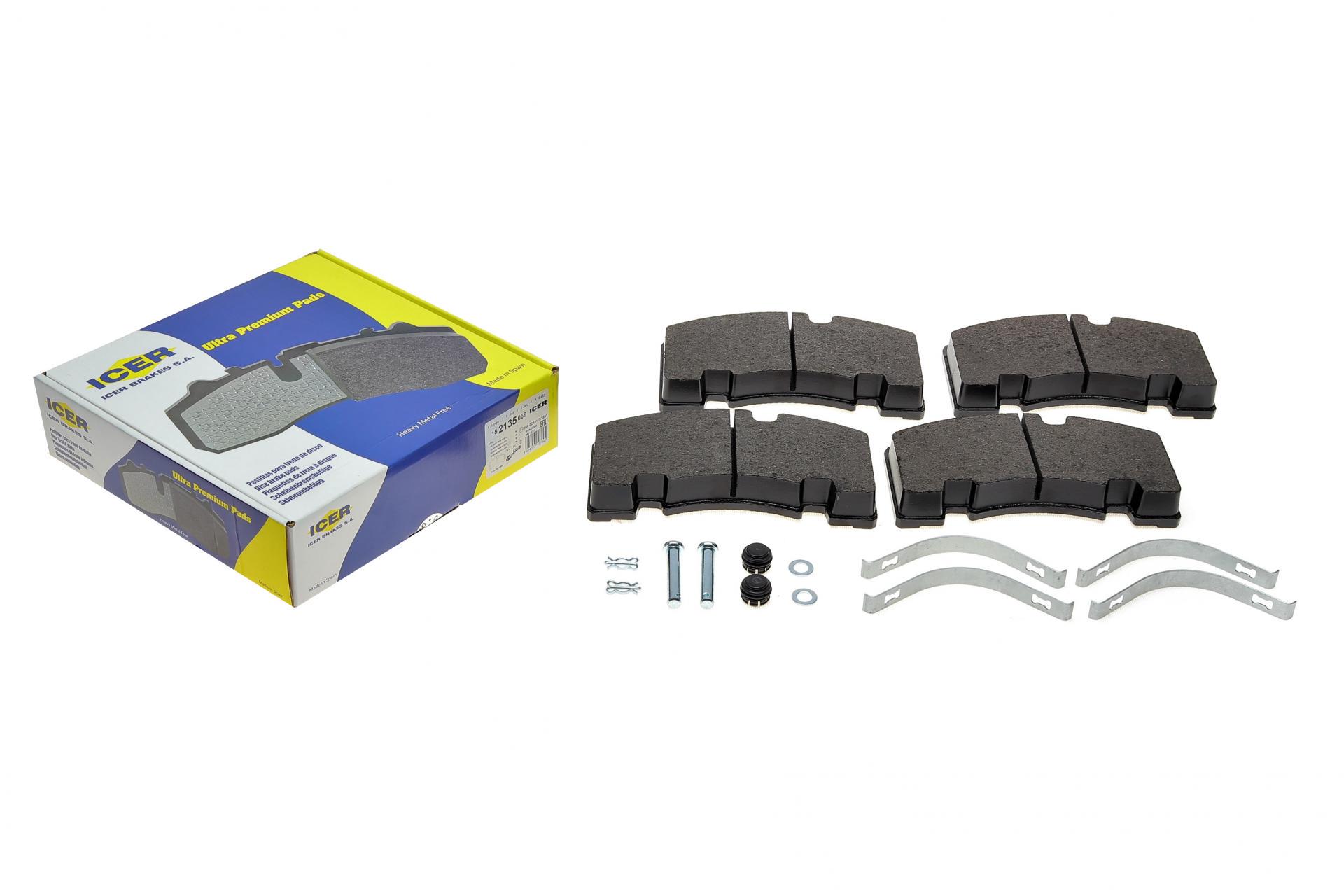 Колодки тормозные задние ICER BPW SHSF/SHSFA/SHSM/SHSMA/SHZ/SHZF/SHZM/SHZMA/SHBF/SHSFH 96-/SAF SKRB (152135-066)