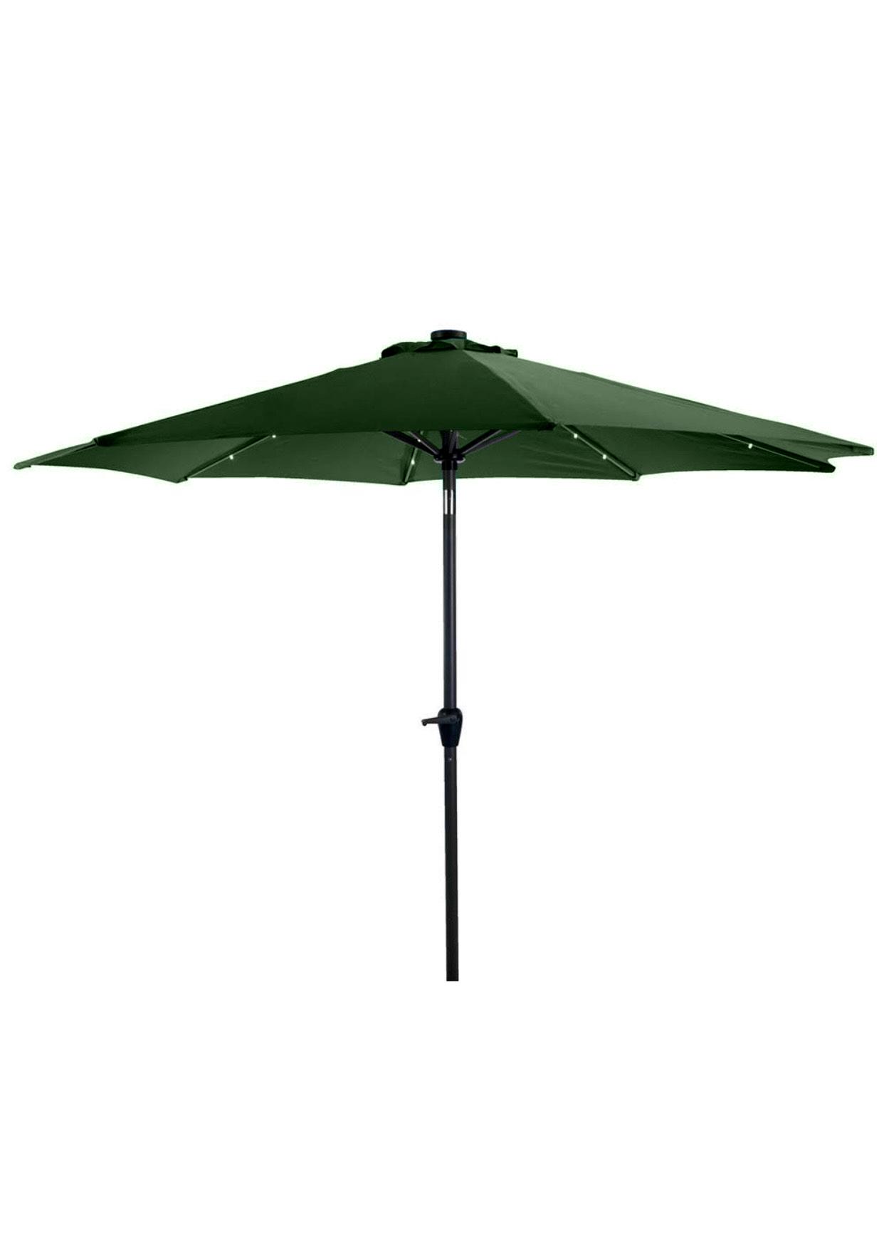 Зонт с системой антиветер от дождя или солнца с диаметром с ручкой для подъема 2,7 м Зеленый