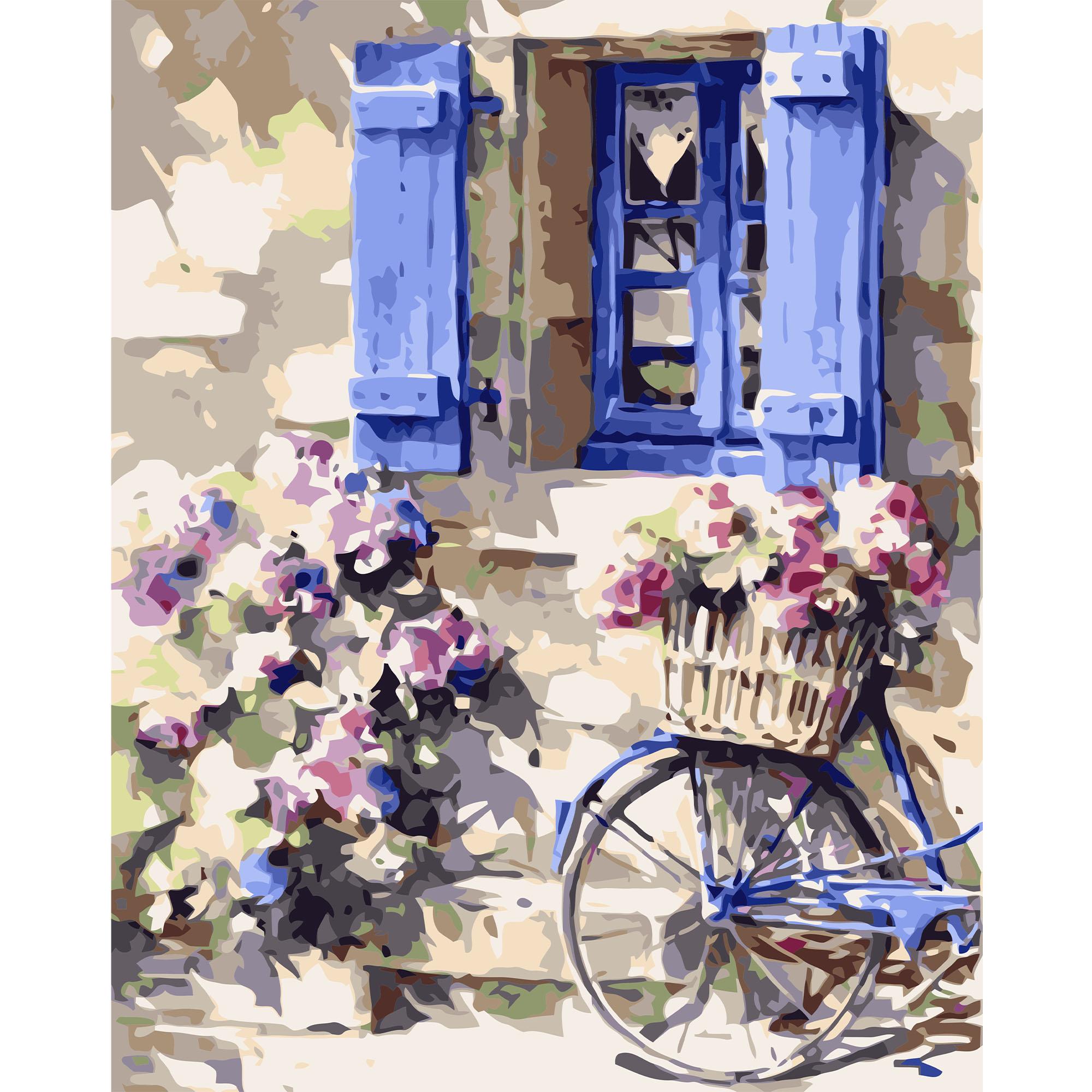 Картина по номерам Strateg Яркое окошко 40x50 см (VA-0824)