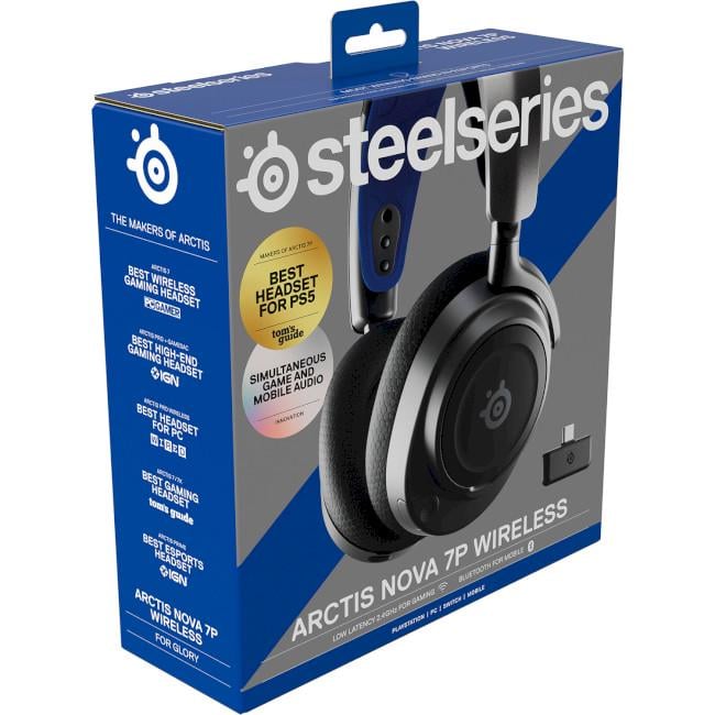 Наушники геймерские SteelSeries Arctis Nova 7P комбинированные 1,2 м Черный (61559) - фото 9