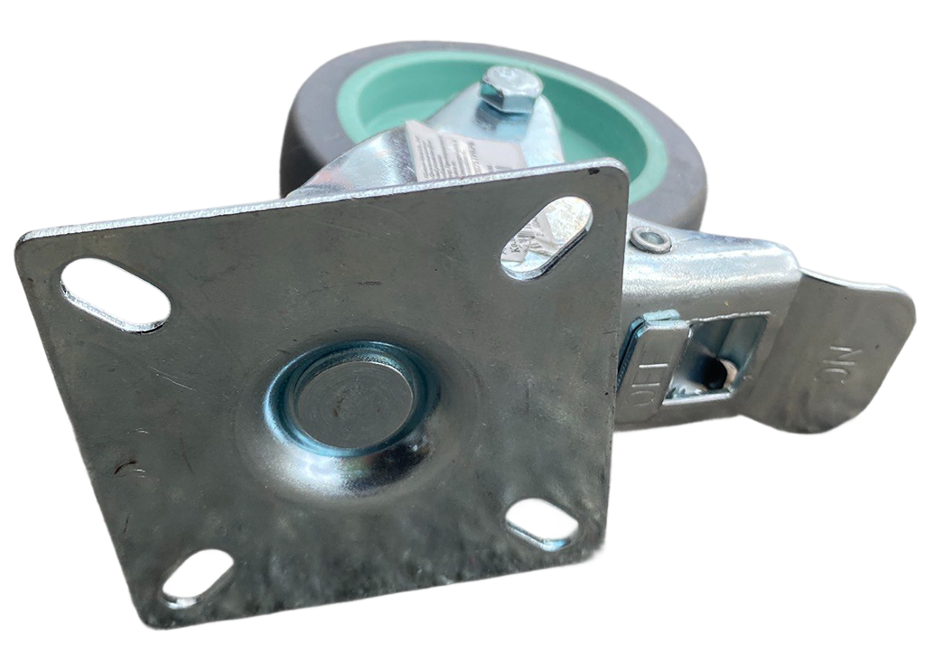 Колесо поворотное на площадке с тормозом 75 мм (1851001877) - фото 5