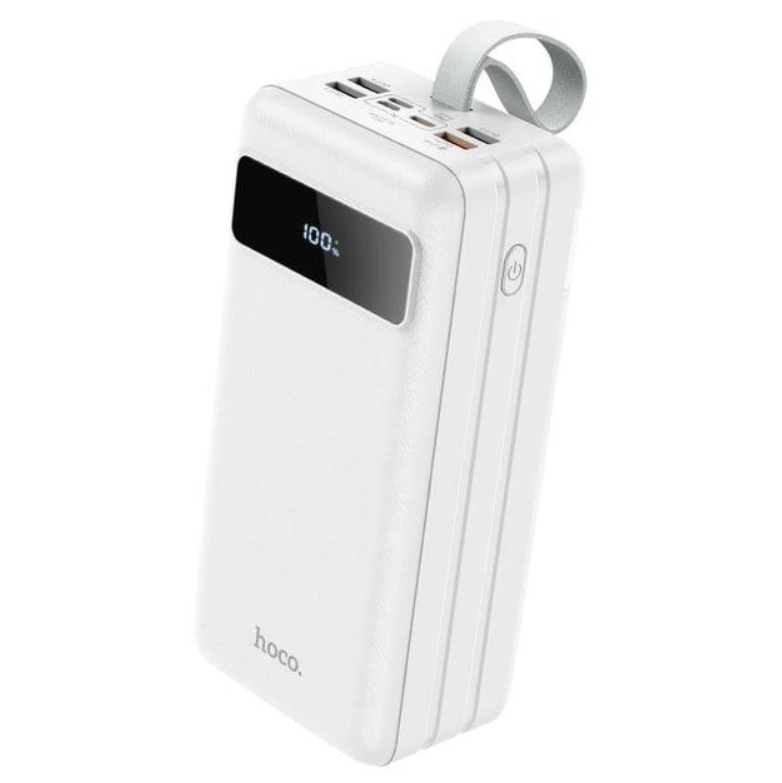 Повербанк Hoco 4USB/Lightning/Type-C J86B QC3.0+PD3.0 зі швидкою зарядкою 60000 mAh 20W Білий - фото 1