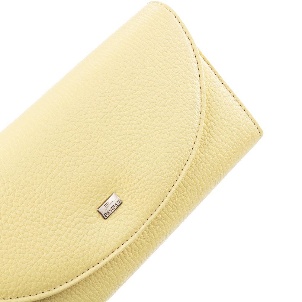 Гаманець жіночий шкіряний DESISAN 1247 Світло-жовтий - фото 6